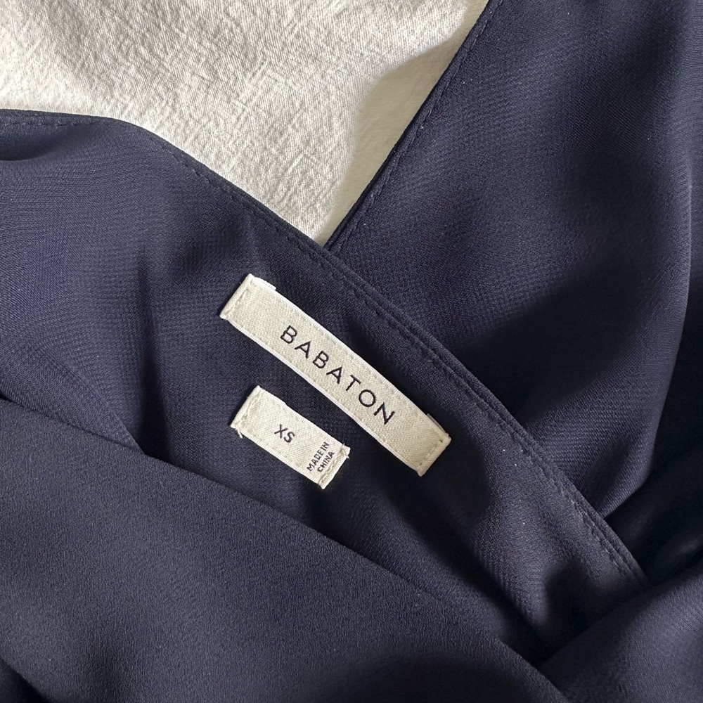 Babaton Navy Drawstring Dress - Picture 3 of 5